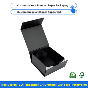 Caja de Regalo Plegable de Papel Premium de Fábrica, con Impresión Personalizada en Lámina Dorada, Materiales Biodegradables para Set de Regalo - Product Image 2