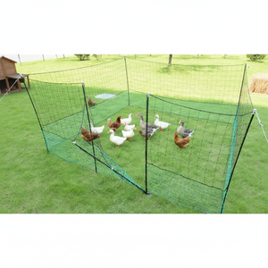 ตาข่ายไก่โพลีเอทิลีนสีเขียว ทนทานต่อรังสียูวี ขนาด 10x10 ซม. 4.5x4.5 ซม. สำหรับกรงไก่และสวน - Product Image 3