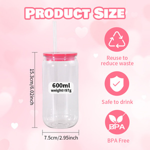 Vente en gros de gobelet de 16oz en forme de canette de bière sans BPA, canette en <span class=keywords><strong>verre</strong></span> de bière transparent en plastique acrylique avec couvercle coloré - Product Image 3