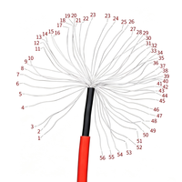 Cable de Energía Solar de CC de Cobre y Estaño XLPO IP67 de 4 mm, Retardante de Llama, Purorigin, Rojo y Negro