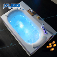 Baignoire de massage à remous JOYEE de 1,7 m, baignoire autoportante en acrylique, design moderne