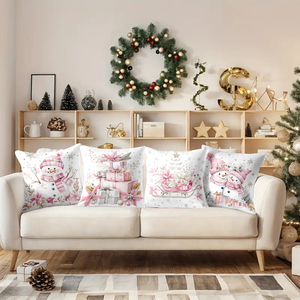 Giáng sinh. Vỏ gối in tùy chỉnh. Đệm bao gồm. Ấm cúng. Xinh đẹp. Dễ thương. Thoải mái. Đa năng. Nhà. Ghế sofa. Ngoài trời. Khách sạn. - Product Image 2