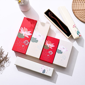 Scatola Portagioie a Forma di Loto con Coperchio Cielo e Terra, Scatola Regalo per Fermaglio per Capelli Cinese, Scatola Regalo di Compleanno per Amici - Product Image 2