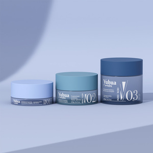 Nouveau design – Pot cosmétique bleu givré 180/250/450g avec couvercle à vis pour crème visage, soin des cheveux, lotion, masque et <span class=keywords><strong>baume</strong></span> nettoyant - Product Image 4