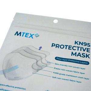 Tas plastik cetak kustom N95 tas kemasan masker wajah bedah medis tas Foil untuk masker debu - Product Image 3