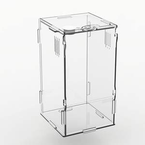 Acuario de acrílico para cría de insectos y reptiles, pecera pequeña con diseño moderno, embalaje en caja, vitrina para plantas acuáticas - Product Image 6