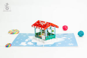Carte de voeux de Noël 3D personnalisée | Carte pop-up en papier d'artisanat vietnamien pour les cadeaux de vacances, la décoration et la vente en gros - Product Image 6