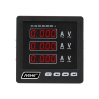 Hertz mètre combiné de fréquence et tension, RM-3UIF33 96x96mm, amplificateur numérique triphasé