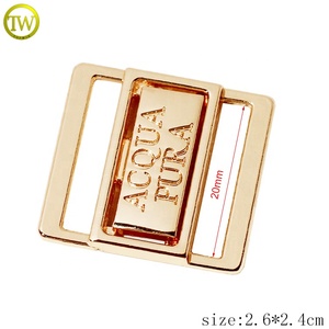 Chất lượng cao Bikini phía trước đóng cửa khóa tùy chỉnh khắc tên beachwear Phần Cứng Vàng Clasp điều chỉnh cho đồ bơi - Product Image 2