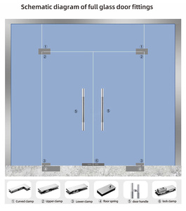 Nhà Máy Bán Buôn Cung Cấp Khách Sạn Pivot Patches Phù Hợp Cho Phần Cứng Cửa Kính - Product Image 6