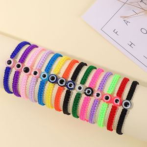 Bracelet personnalisable en corde rouge porte-bonheur avec perles œil <span class=keywords><strong>turc</strong></span> bleu, tissé à la main, pour femme, homme, couple, bijou de poignet pour mariage - Product Image 2
