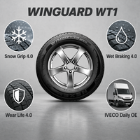 Pneu d'hiver NEXEN Winguard WT1 haute performance pour fourgonnette commerciale, camionnette, flotte de transport, adhérence sur neige et route mouillée, durable, usage intensif, multi-grooves