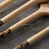 Woodsun Cuisine Spatule de cuisson de table Cuillère de fuite Turner