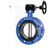 Vanne papillon DIDLINK DN600 en fonte, à double excentrique, avec actionneur pneumatique électrique manuel, commande hydraulique et joint métallique