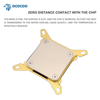 Bloc de refroidissement par eau pour processeur haute performance pour Intel LGA 1700 1200 115X, boucle liquide personnalisée, base en cuivre entièrement métallique, raccord G1/4
