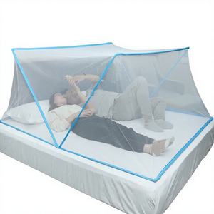 Москитная сетка для студенческого общежития, складная, без установки, без основания, портативная, для односпальной и двуспальной кровати, со скидкой - Product Image 1