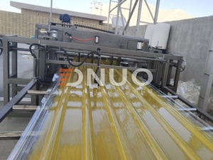 Machine de formage de <span class=keywords><strong>tuiles</strong></span> murales trapézoïdales en plastique renforcé de fibres de verre (GRP) avec contrôle PLC <span class=keywords><strong>pour</strong></span> une production à haute vitesse - Product Image 3