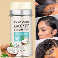 Cire coiffante en stick 24h tenue forte à l'extrait de noix de coco non grasse pour les mèches rebelles et les cheveux de bébé OEM ODM Marque privée