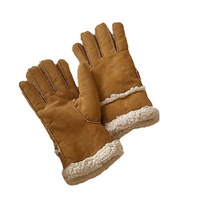 Gants en daim à cinq doigts femmes laine d'agneau hiver chaud velours cyclisme coupe-vent cyclisme vélo électrique hiver hommes