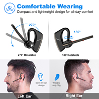 En stock, vente en gros, nouveau casque intra-auriculaire Bee M50, casque d'appel à une seule oreille, mains libres, sans fil, petit casque
