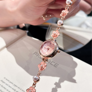 Reloj de Pulsera de Lujo Discreto para Mujer, Reloj de Cuarzo con Esfera de Concha e Incrustaciones de Diamantes - Product Image 3
