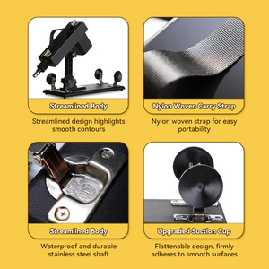 BANSEY Electric Motorized Sex <b>Machine</b> 2-in-1 Handheld Base-Mounted 380 Cycles Rapid Piston Multi Angle Suction Mount Wired - Product Image 4