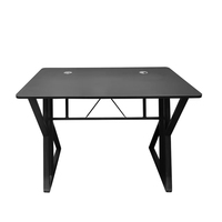 Table de jeu noire en gros d'usine, design moderne, bureau de jeu ergonomique, bureau d'ordinateur simple, bureau PC