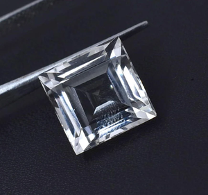 12.30Ct ควอตซ์คริสตัลธรรมชาติ100% เกรดคุณภาพสูงหินสี่เหลี่ยมขนาด13X9มม. สำหรับทำเครื่องประดับแหวนอื่นๆ - Product Image 3