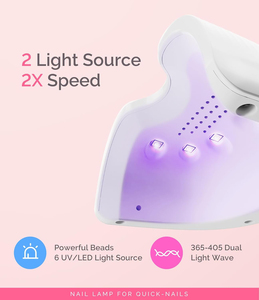 New Mini UV LED Nail Dryer Lamp with LCD Display 30/60S Timer Quick Curing Gel Polish USB Portable Manicure <b>Tool</b> - Product Image 4