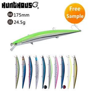 Camada de mergulho do mar pesca flutuante iscas hardbait isca falsa fabricantes atacado pia grande minnow