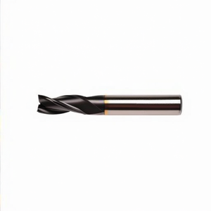 Cortador HSS Co Ta1415 con recubrimiento TiAlN, hélice de 30 grados, corto para ranuras, 3 filos de corte, vástago Weldon - Product Image 2