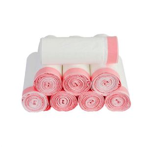 Eco Friendly Drawstring Trash Garbage Bags Household Usage Roll Rubbish Refuse Waste <strong>Bin</strong> <strong>Liners</strong> Bags with Draw String - Product Image 6