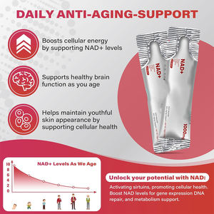 อาหารเสริมชะลอวัยปรับแต่งได้1000มก. มี <span class=keywords><strong>NAD</strong></span> + ของเหลวนิโคตินาไมด์ไรโบไซด์และเรสเวอราทรอลพร้อมสูตร PQQ - Product Image 2