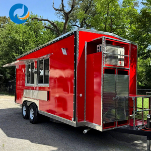 20ft Mobile Aluminum/Fiberglass Concession Pizza Ice Cream <b>BBQ</b> Candy Food Truck Trailer with Full Kitchen - Product Image 1