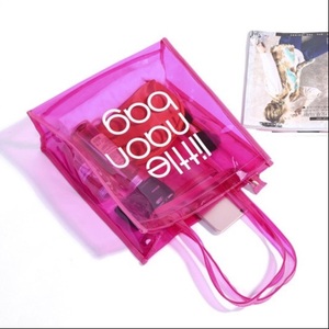 Hot Selling Jelly Transparent Clear Stadium <strong>Bag</strong> <strong>Large</strong> Capacity Colorful Waterproof PVC Plastic Vinyl Candy Tote <strong>Bag</strong> <strong>Cosmetic</strong> <strong>Bag</strong> - Product Image 3