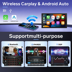 เครื่องเล่นมัลติมีเดียในรถยนต์ขนาด 7 นิ้ว แบบ 2Din สำหรับรถฮีโน่ รุ่น 338 ปี 2018 พร้อมระบบ <span class=keywords><strong>GPS</strong></span>, Wireless Carplay, Android Auto และเครื่องเล่น DVD - Product Image 5