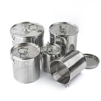Bolsas de acero inoxidable al por mayor para condimentos, cestas para marinadas, bolsas comerciales para filtrar sopa, cajas para especias
