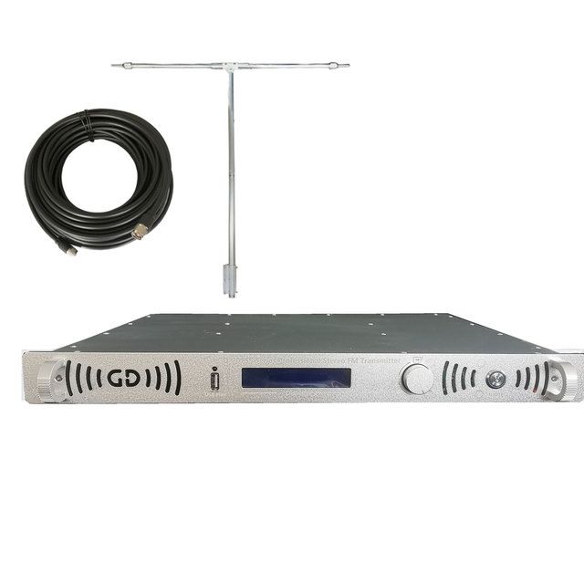 200W Wireless FM Transmitter with Metal Construction for Church Radio Broadcast+250w Antenna