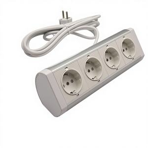 <span class=keywords><strong>Regleta</strong></span> de Enchufes de Sobremesa Multifuncional de Aleación de Aluminio con Certificación CE, con 4 Tomas de Corriente y Puertos USB para Estación de Trabajo - Product Image 1