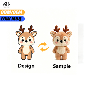 Custom 20cm Anime Plush Doll <b>Stuffed</b> <b>Toy</b> with Embroidery Logo for Birthday Gift OEM Factory Wholesale Low MOQ - Product Image 1