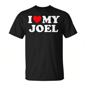 Camiseta I Love My Joel, color negro, unisex, talla para adultos M L XL XXL - Product Image 3