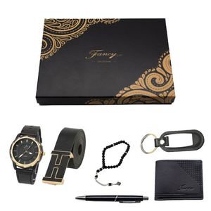 Men's Business Gift Set Corporate <b>Watch</b> Perfume Wallet Key Chain Luxury Set Gift with Box - Product Image 3