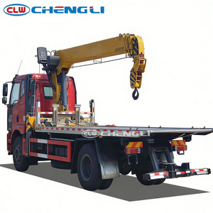 Camion de dépannage Chengli 6x2 avec grue télescopique à flèche droite à 4 sections, capacité de levage de 8 tonnes, camion de remorquage lourd - Product Image 4