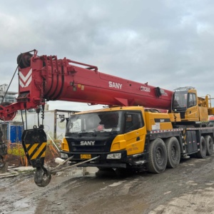 Grue de camion d'occasion Sany STC800, grue mobile de 80 tonnes, flèche hydraulique, grue montée sur camion 4x4 - Product Image 5