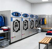 Lave-linge commercial entièrement automatique à commande tactile, extracteur haute vitesse, équipement de blanchisserie industriel
