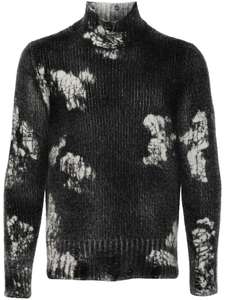 Nuevo suéter informal de Cachemira de punto con incrustaciones de tejido liso de cuello alto para hombre, suéter para hombre - Product Image 5