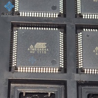 JQW ATMEGA64A-AU (TQFP-64) Microcontrolador de 8 bits con Memoria Flash de 64K, Circuito Integrado de un Solo Chip, Componentes Nuevos y Originales