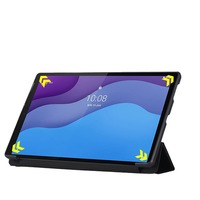 Sarung kulit Pu Flip tutup pintar fungsi bangun otomatis untuk Tablet Lenovo Xiaoxin Pad Pro11.5 "/Pro 12.7"