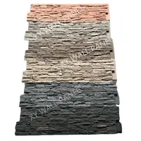 China buena calidad seco pila de paneles de piedra de imitación de paneles de pared al por mayor de piel de imitación de piedra Artificial de ladrillo