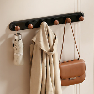 Magnetic Wall <b>Hooks</b> Rectangle Self Adhesive No Drilling Coat Rack For Kitchen Bathroom Minimalist Design - Product Image 1